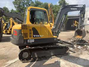 รถขุดตีนตะขาบ Volvo EC55D มือสอง สภาพดี ชั่วโมงการทำงานต่ำ น้ำหนักใช้งาน 5 ตัน บุ้งกี๋ 3 เมตร เครื่องยนต์พร้อมใช้งาน มีสินค้าในสต็อกที่เซี่ยงไฮ้ - Product Image 4