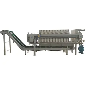 Washing Water Treatment Filter Press With Cake Conveyor