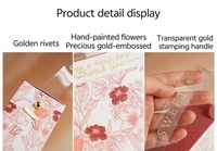 Coffret cadeau Summer Bloom-Emballage de luxe transparent et en feuille d'or pour la douche nuptiale