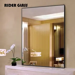 Chất Lượng Cao 1.8 Mét-6 Mét Vòng Màu Gương Trang Trí Nội Thất Tinted Float Glass Màu Gương Kính