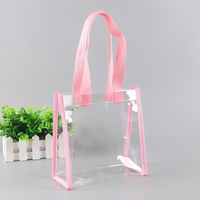 Handtas met eigen logo, effen kleur, PVC, vierkante vorm, grote capaciteit, waterdicht, minimalistische urban stijl, ultralicht, draagbaar
