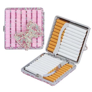 <span class=keywords><strong>Étui</strong></span> <span class=keywords><strong>à</strong></span> cigarettes pour femmes Coffret cadeau créatif <span class=keywords><strong>étui</strong></span> <span class=keywords><strong>à</strong></span> cigarettes en cuir <span class=keywords><strong>à</strong></span> couvercle ouvert automatique en diamant - Product Image 1