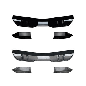 BMW X5 G05 M Sport Rear Bumper Lip Spoiler Side Skirts ABS Piano Black Carbon Fiber Texture 2019+ - Product Image 1