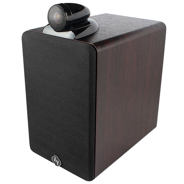 Hypersound Passive 2-way HiFi Cherry Wooden Bookshelf Speakers SP-2080 with Wireless for Home Entertainment & Computer Use