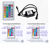 Kit d'éclairage LED et contrôleur LED + télécommande IR - Système d'éclairage extérieur résistant à l'eau pour escaliers et balcons avec installation facile