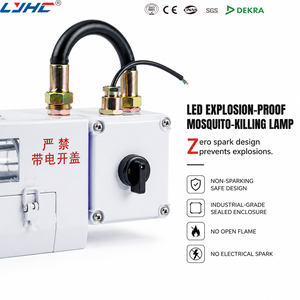 Lampe anti-explosion à 20 LED ultraviolettes pour la lutte antiparasitaire et l'élimination des moustiques, utilisée dans les usines alimentaires et les fermes d'élevage - Product Image 6