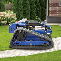 Robot tondeuse agricole/forestière à chenilles, à essence, télécommandé, à braquage zéro, sans fil, autopropulsé, pour bricolage