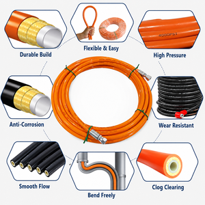 Tuyau de nettoyage haute pression <span class=keywords><strong>FlexPro</strong></span> thermoplastique résistant à l'huile pour égouts industriels, prix usine, vente chaude, résistance à haute pression - Product Image 3