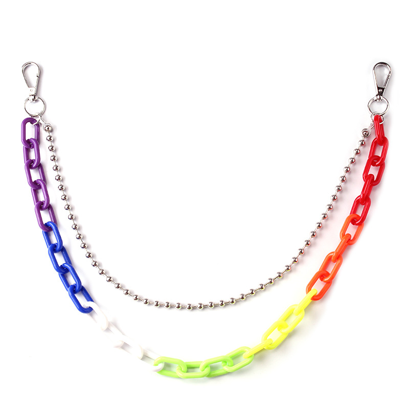 โซ่กางเกงอะคริลิคสองชั้น