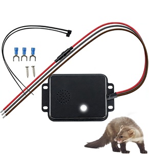 Repelente Ultrasónico Eléctrico de Roedores para Automóviles de 12 V, Cable Negro, Repelente de Ratones, Ardillas y Visones para Automóviles, Camiones, Debajo del Capó - Product Image 1