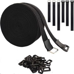 Nouvel Arrivage Sangles de fixation de câbles réglables et réutilisables à boucles auto-agrippantes avec boucles, sangle de serrage à découper sur mesure - Product Image 1