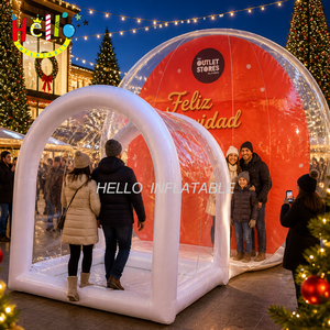 Riesige Aufblasbare Schneekugel mit Eingangstunnel Durchgangbare Klare Kuppel für Weihnachts-Fotobox - Product Image 5