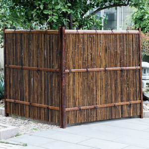 Recinzione <span class=keywords><strong>in</strong></span> Bambù Naturale Fatta a Mano <span class=keywords><strong>in</strong></span> Stile Cinese, Ecologica e Personalizzabile, 180cm, per Cortile <span class=keywords><strong>Esterno</strong></span>, Balcone, Piccolo Giardino - Product Image 3