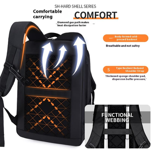 Large Capacity 17.3 Riding Business Laptop Bag Waterproof Hard Shell Zipper Motorcycle <b>Backpack</b> Helmet Travel <b>Motorbike</b> <b>Backpack</b> - Product Image 4