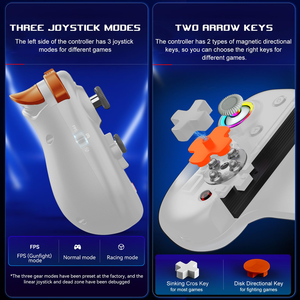 A BSP-D8 Pro <b>RGB</b> Double Hall Rocker Precise <b>Control</b> E-sports Game Stretch Handle Joystick for ANDROID Game Accessories - Product Image 4
