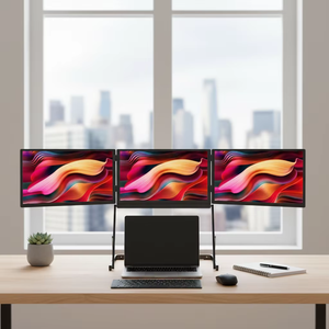 Moniteur portable pour ordinateur portable 15,6 pouces 1080P USB-C avec haut-parleurs, support et extension d'écran quadruple - Product Image 1