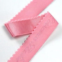 Bande élastique en nylon doux jacquard personnalisée écologique, brillante, pour la couture de sous-vêtements, accessoires de sangle