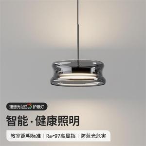 โคมไฟเพดานห้องนอนสไตล์อิตาเลียนสมัยใหม่ ดีไซน์หรูหรา วัสดุแก้วคุณภาพสูง โคมไฟข้างเตียงเรียบง่าย สวยงาม ให้แสงเต็มสเปกตรัม ถนอมสายตา - Product Image 5