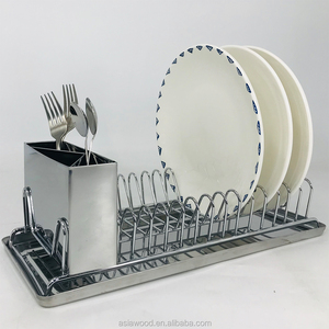 Small Chrome Wire Dish <strong>Rack</strong> for Kitchenware <strong>Kitchen</strong> Dish <strong>Racks</strong> with <strong>SS</strong> Trays - Product Image 3
