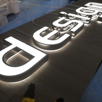 Ezd enseignes commerciales de haute qualité en plein air 3d signe de nom de magasin en plein air signalisation de supermarché éclairage LED signalisation de bâtiment