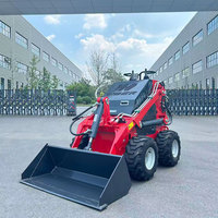 Mini Skid Steer caricatore elettrico con batteria al litio sistema di controllo idraulico ruota tipo gomma pneumatici e spedizione veloce