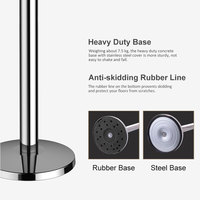 Poteau de guidage rétractable Jinke en acier inoxydable avec ceinture, barrière de gestion de foule pour aéroports