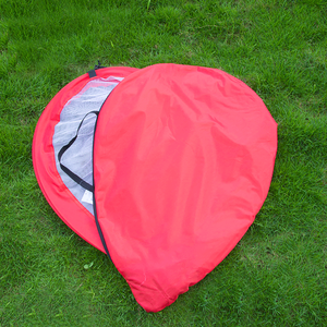 RIS Easy-Up Filet de Football Portable pour Entraînement de Futsal de 4 Pieds <span class=keywords><strong>But</strong></span> de Football Pop-up Pliable avec Étui de Transport Acier Rouge - Product Image 4