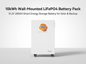 แบตเตอรี่ LiFePO4 10KWh 51.2V 200Ah พร้อมระบบจัดการแบตเตอรี่อัจฉริยะในตัว (Smart BMS) รองรับ RS485 และ CAN สำหรับเก็บพลังงานสำรองสำหรับบ้าน พลังงานแสงอาทิตย์ รถบ้าน และระบบออฟกริด - Product Image 2