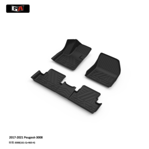 Tappetini Auto TPE GA Su Misura Set Completo per <span class=keywords><strong>Peugeot</strong></span> <span class=keywords><strong>3008</strong></span> 2017-2021 - Product Image 2
