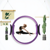 DAYONG Cincin Pilates Serat Fiberglass 15" Magic Circle Peralatan Olahraga Portabel untuk Yoga & Latihan Paha - Cina