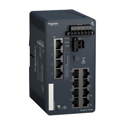 12-port Managed Switch, Managed, MCSESM123F23G0 New Original