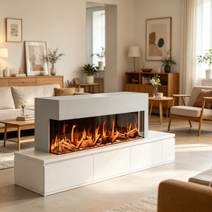 Cheminée électrique commerciale Napoleon avec insert LCD, effet LCD multicolore, 750/1500W réglable, économie d'énergie, télécommande/contrôle par application - Product Image 1