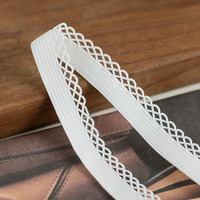 Bande élastique en nylon à bord picoté pour couture de vêtements et sous-vêtements, ceinture extensible en maille picotée pour le bricolage textile domestique