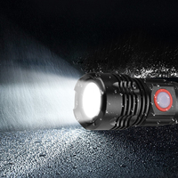 Lampe torche tactique LED rechargeable par USB QXMOVING, super lumineuse, très puissante, zoomable, étanche, en alliage d'aluminium