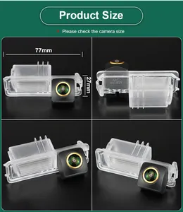 AHD 1080p 170 ống kính mắt cá xe phía sau xem <span class=keywords><strong>camera</strong></span> lùi cho <span class=keywords><strong>VW</strong></span> Scirocco R/GTS 2008-2018 Polo GT 6C 2012-2017 Hatchback - Product Image 2