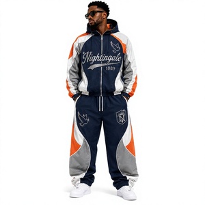 Conjunto Deportivo de 2 Piezas para Hombre, Personalizado, Transpirable, de Nailon Plisado, con Franjas Reflectantes UV, Cortavientos de Invierno, Ecológico - Product Image 1