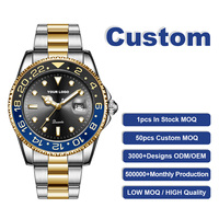 Personnalisez votre propre logo, service personnalisé, montre à quartz 1662 58835, faible MOQ, prix bas, livraison rapide, boîtier argenté pour le fond et le cadran de la montre