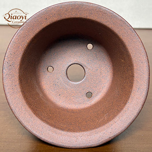 Macetas <span class=keywords><strong>de</strong></span> bonsái Yixing redondas pequeñas macetas <span class=keywords><strong>de</strong></span> arcilla púrpura artesanía artesanal con drenaje Superior eleva tu habitación y decoración tipo encanto - Product Image 4