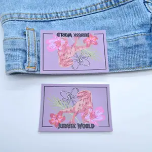 Patch avec logo personnalisé pour jean, haute qualité, vente en gros, pièces