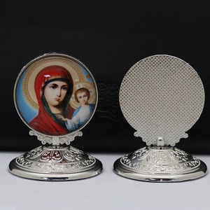 Orthodoxe iconen decoratie metaal ambachten goud kerk huisdecoratie gezegend Grieks christelijk bureau ornament orthodox - Product Image 4