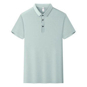 Men's Solid Color Polyester Polo Shirt Short Sleeve Workwear Daily Wear YZ02-8606 - Product Image 2