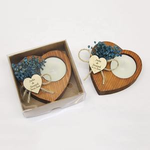 Custom Holiday Decoration Bridal Shower Favors Wedding Guest Favors Gifts Wooden Heart Shaped <strong>Tealight</strong> Candle <strong>Holder</strong> in Bulk - Product Image 6