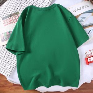 เสื้อยืดคอกลมแขนสั้นสีพื้นผ้าฝ้าย 100% คุณภาพสูงสั่งทำโลโก้ได้ ขายส่งสำหรับผู้ชาย - Product Image 3