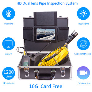 Caméra d'inspection des égouts imperméable de 7 pouces <span class=keywords><strong>50M</strong></span> 1200TVL avec DVR, <span class=keywords><strong>endoscope</strong></span> sous-marin pour plomberie - Product Image 2