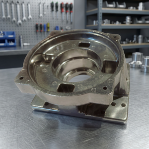 Componente de aluminio fundido a presión con acabado vibrado - Product Image 2