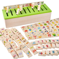 Jeu de blocs Festool Domino en bois 480 pièces/ensemble personnalisé en gros dans une boîte en bois