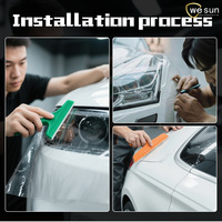 Film de protection pour phares We Sun, TPU transparent, résistant aux rayures, anti-jaunissement, incassable, 0,3*15m