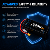 Аккумулятор JOTEN 6S 22000 мАч 22.2В 25C LiPo с высокой токоотдачей для тяжелых гексакоптеров, октокоптеров и БПЛА