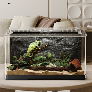 30cm Assembler Pratique Nettoyage <span class=keywords><strong>Cages</strong></span> pour Animaux de Compagnie Transparent Grand Espace Cage pour Hamster Boîte d'Escalade pour Animaux de Compagnie - Product Image 3