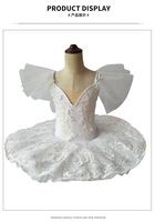 Nouvelle tenue de danse professionnelle, costume de ballet classique, tutu de ballerine, tutu de princesse pour enfant, fille, adulte, robes de danse de ballet
